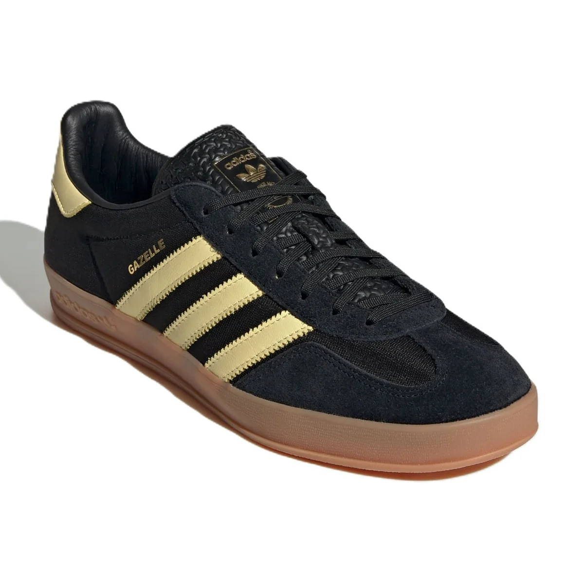 Adidas Originals Gazelle Indoor Core Black Almost Yellow Gum - Image 3
