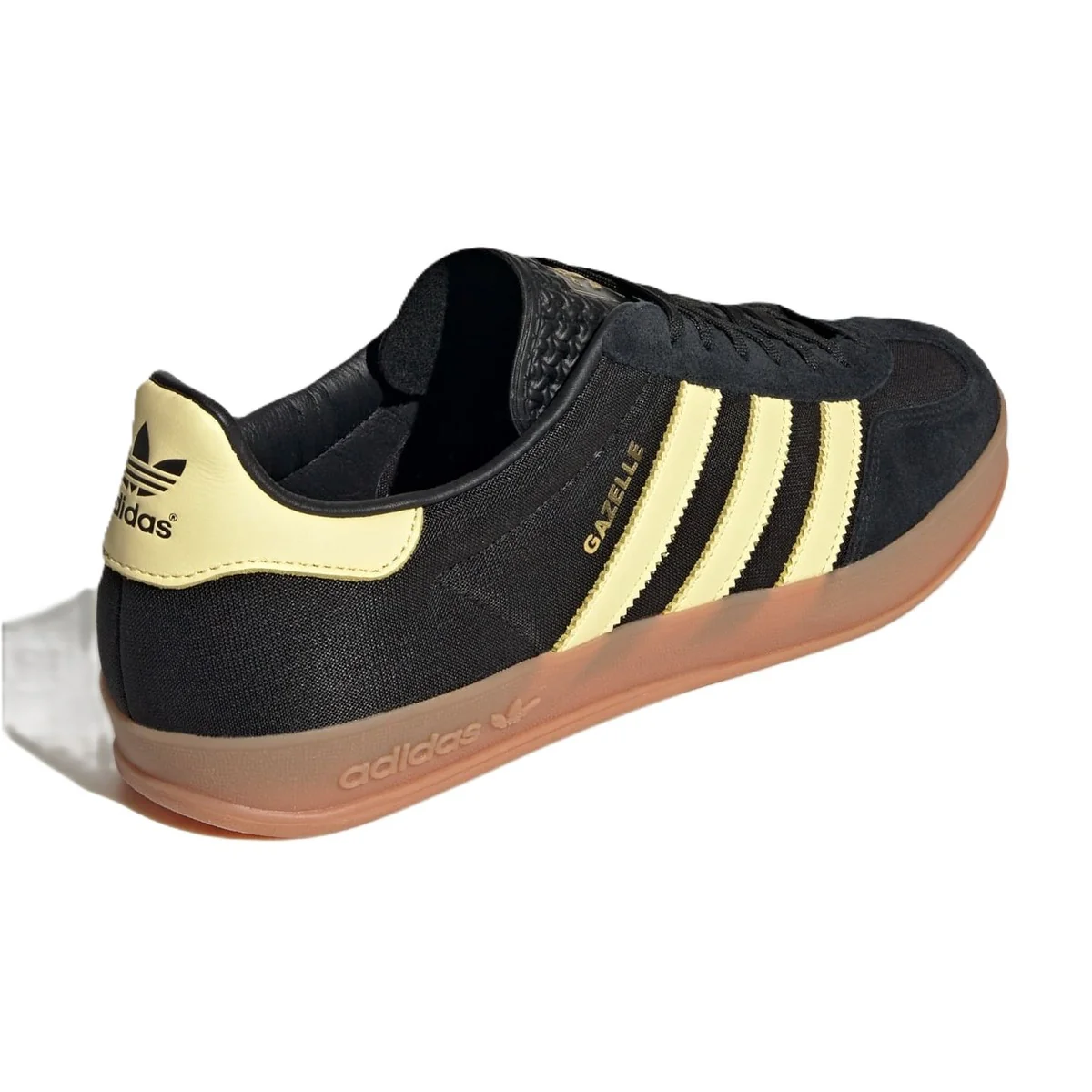 Adidas Originals Gazelle Indoor Core Black Almost Yellow Gum - Image 4