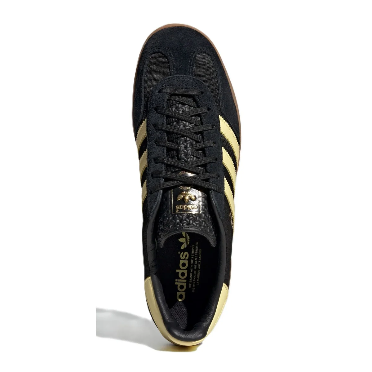 Adidas Originals Gazelle Indoor Core Black Almost Yellow Gum - Image 5