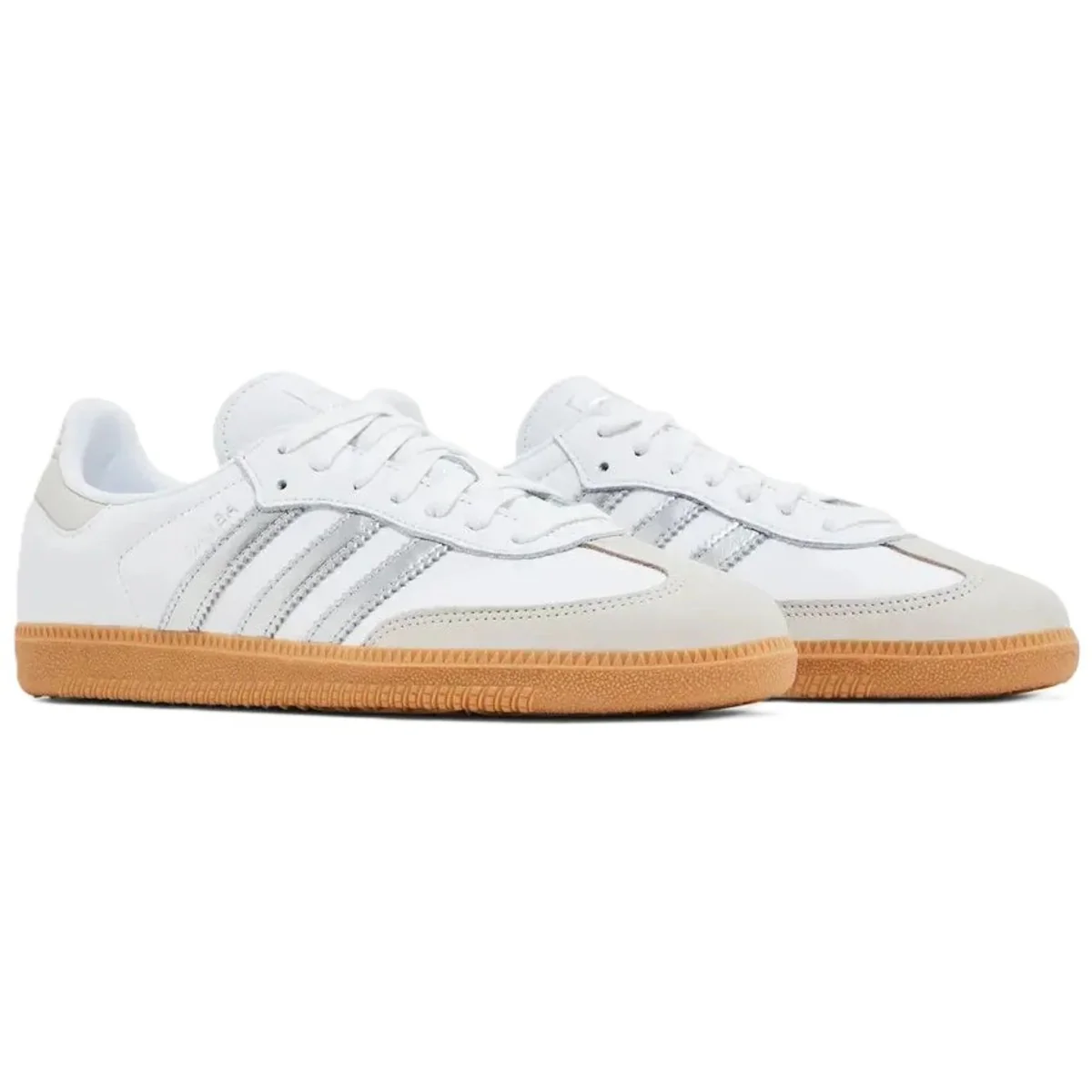 Adidas Samba OG White Silver Metallic Grey (W) - Image 3