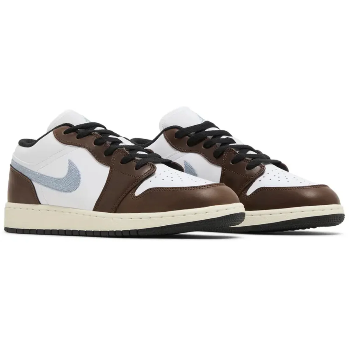 Air Jordan 1 Low Brown White Blue (GS) - Image 3