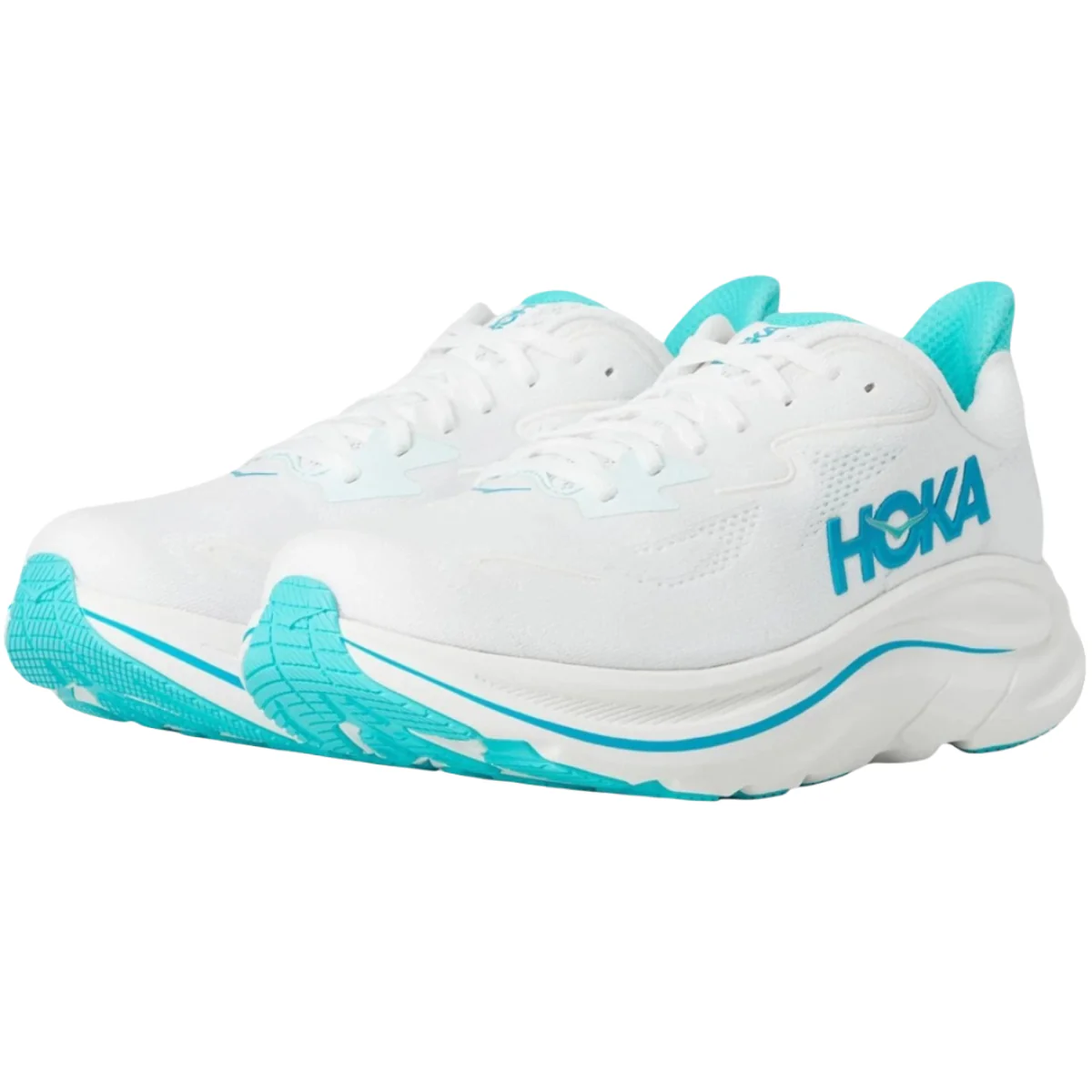 Hoka One One Clifton 10 White Skyward Blue - Image 3