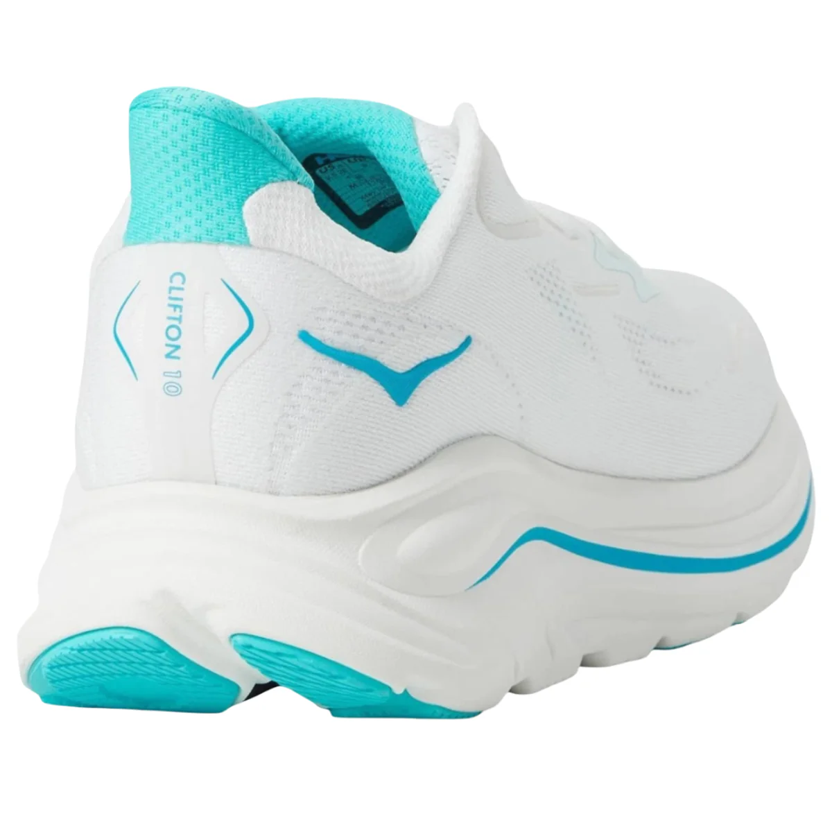 Hoka One One Clifton 10 White Skyward Blue - Image 4