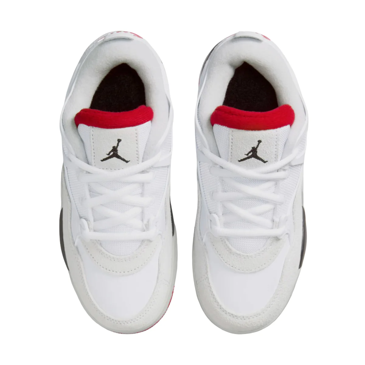Jordan 4 RM White Black Neutral Grey Varsity Red (PS) - Image 3