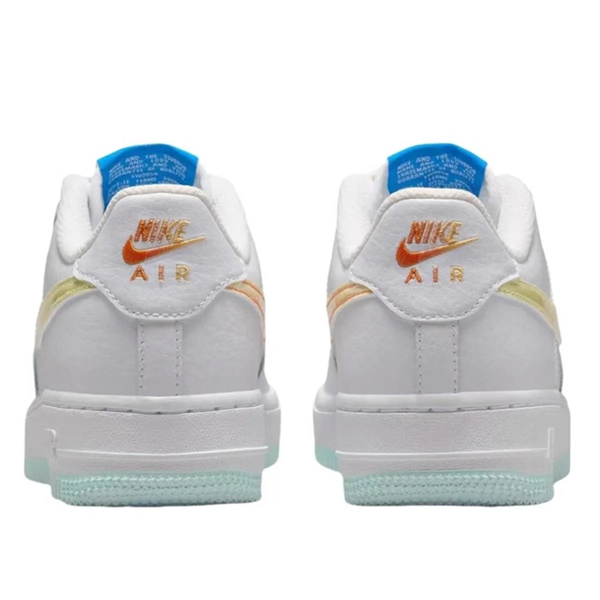 Nike Air Force 1 Low LV8 White Glacier Blue Multi-Color (GS) - Image 4